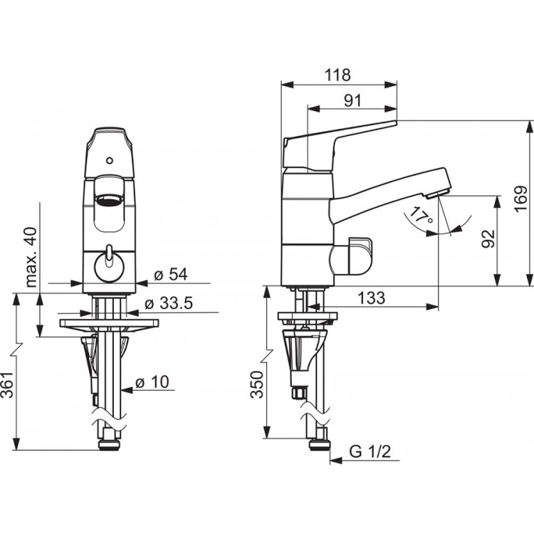 Izlietnes maisītājs ORAS VEGA, 1813G