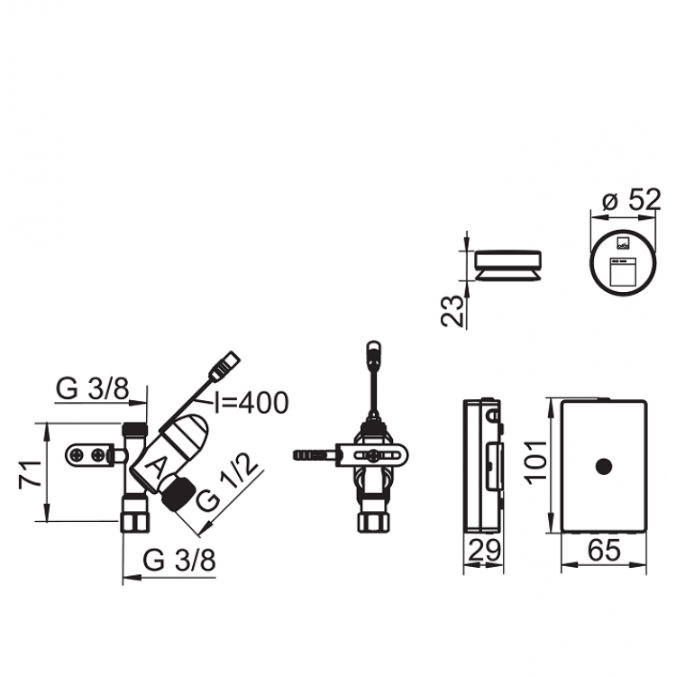 Tālvadības ventilis ORAS, 3V, 272100