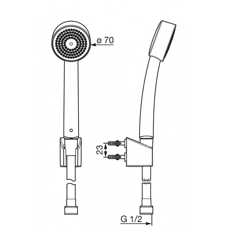 Dušas komplekts Oras Apollo 532