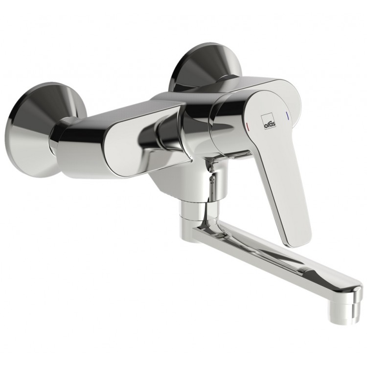 Izlietnes maisītājs no sienas ORAS SAGA, hroms 3915Y