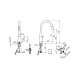 Virtuves izlietnes maisītājs ar izvelkamu izteku ORAS Inspera, 3V 3031F Virtuves izlietnes maisītājs ar izvelkamu izteku ORAS Inspera, 3V 3031F
