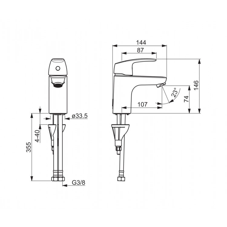 Izlietnes maisītājs ORAS SAFIRA, 1010F