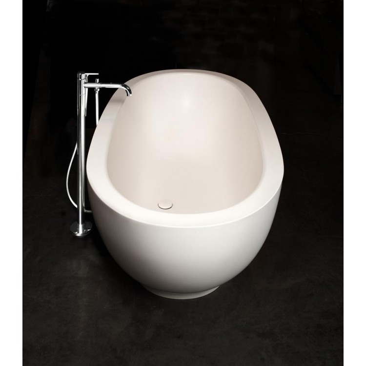 Brīvi stāvoša vanna PAA DOLCE 1800x900, silkstone, graphite