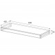Plaukts zem izlietnes PAA SOLID 120x45cm Plaukts zem izlietnes PAA SOLID 120x45cm