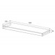 Plaukts zem izlietnes PAA SOLID 160x45cm Plaukts zem izlietnes PAA SOLID 160x45cm