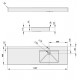 Vannas istabas izlietne PAA LONG STEP 150x49cm Vannas istabas izlietne PAA LONG STEP 150x49cm