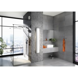 Elektriskais dvieļu žāvētājs PAX Velvet 1030 LED 85W, sudrabs