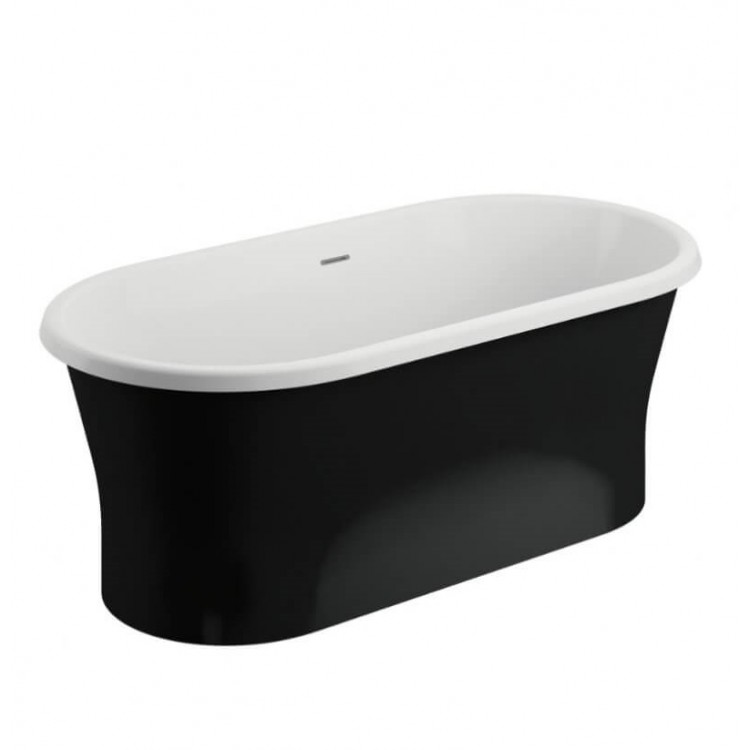 Brīvi stāvoša vanna Polimat AMONA NEW NERO 150x75 cm, 00335 Brīvi stāvoša vanna Polimat AMONA NEW NERO 150x75 cm, 00335