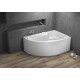 Stūra vanna Polimat MEGA 160x105 cm, 00230/229 Stūra vanna Polimat MEGA 160x105 cm, 00230/229