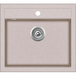 Virtuves izlietne HELIKA QUADRO 565x510 mm, SQQ100W-110 Virtuves izlietne HELIKA QUADRO 565x510 mm, SQQ100W-110