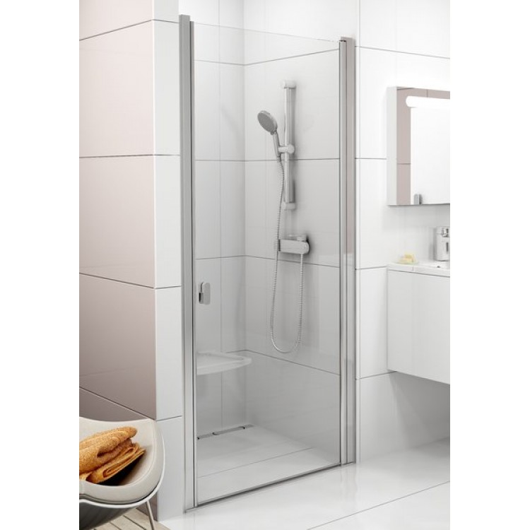 Dušas durvis RAVAK Chrome CSD1 80 cm, satīns