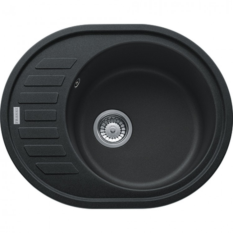 Virtuves izlietne FRANKE RONDA 62x50 cm, ROG 611-62 manual, onyx