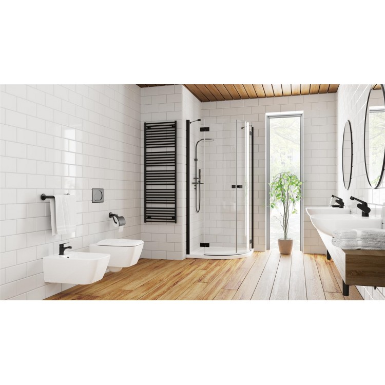 Dušas stūris pusapaļš Radaway Essenza New Black PDD 80x80 cm Dušas stūris pusapaļš Radaway Essenza New Black PDD 80x80 cm
