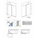 Vannas sieniņa Radaway NES PND II 140 cm Vannas sieniņa Radaway NES PND II 140 cm
