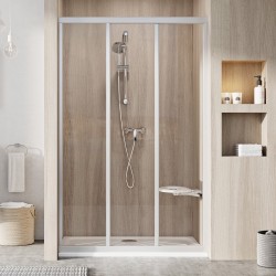 Dušas durvis RAVAK ASDP3-80 satīns/caurspīdīgs