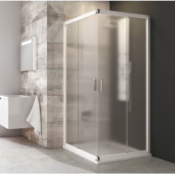 Dušas stūris kvadrātveida RAVAK BLRV2 80x80cm, balts/matēts