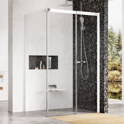 Dušas stūris kvadrātveida RAVAK MATRIX MSDPS 100x100cm R, balts