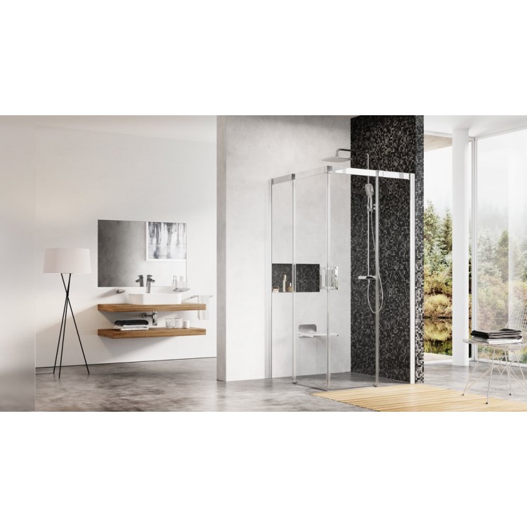 Dušas stūris kvadrātveida RAVAK Matrix MSRV4 100x100cm, balts