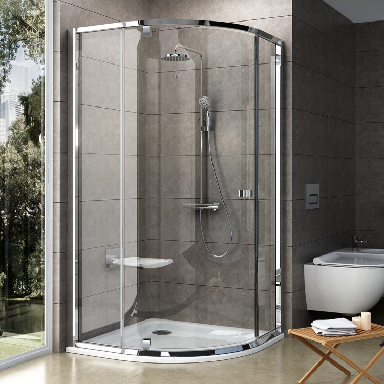 Dušas stūris pusapaļš RAVAK PIVOT PSKK3 90x90cm, spīdīgs/hroms Dušas stūris pusapaļš RAVAK PIVOT PSKK3 90x90cm, spīdīgs/hroms