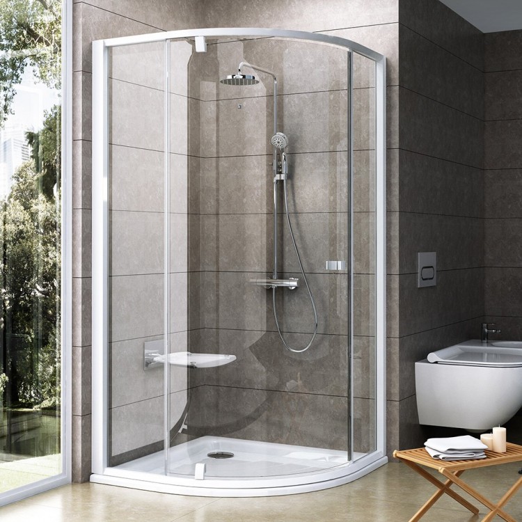 Dušas stūris pusapaļš RAVAK PIVOT PSKK3 90x90cm, balts/balts Dušas stūris pusapaļš RAVAK PIVOT PSKK3 90x90cm, balts/balts