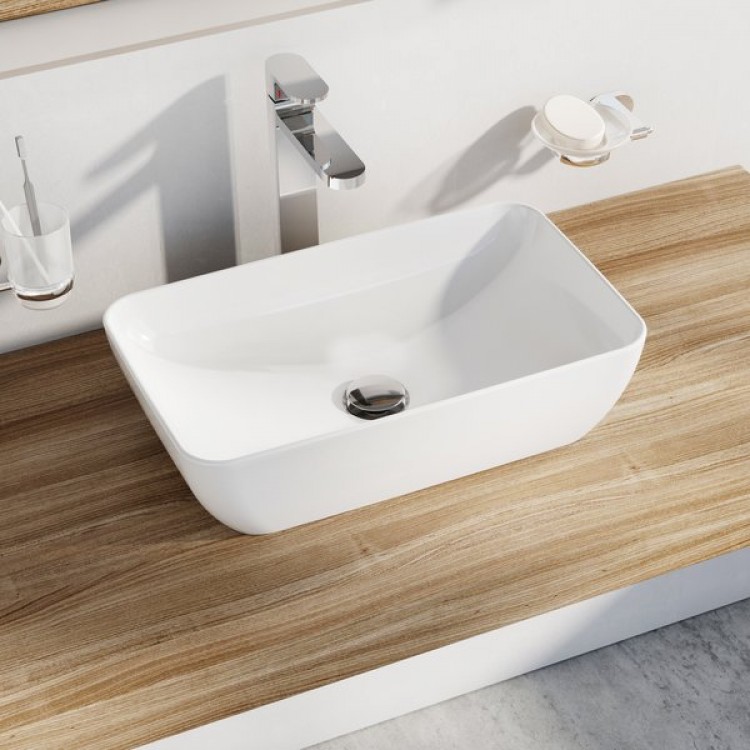 Vannas istabas uzliekamā izlietne Ravak Uni 500R Slim 50x31cm Vannas istabas uzliekamā izlietne Ravak Uni 500R Slim 50x31cm