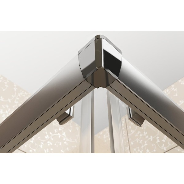 Dušas durvis RAVAK Blix BLDP2 120cm, balts/caurspīdīgs