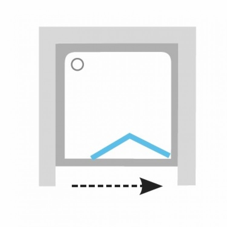 Dušas durvis RAVAK Blix BLDZ2-90 stikls