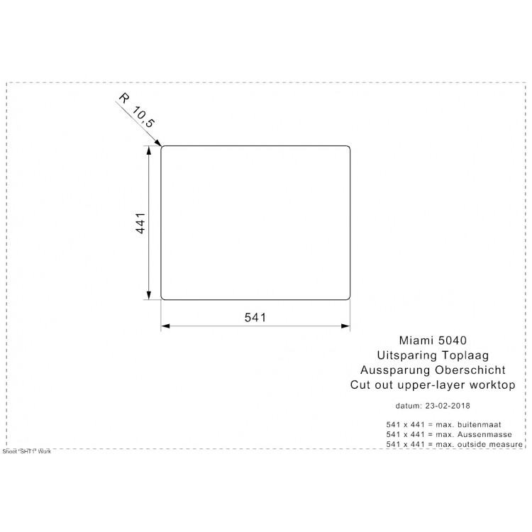 Virtuves izlietne Reginox MIAMI 54x44cm, R30738 Virtuves izlietne Reginox MIAMI 54x44cm, R30738