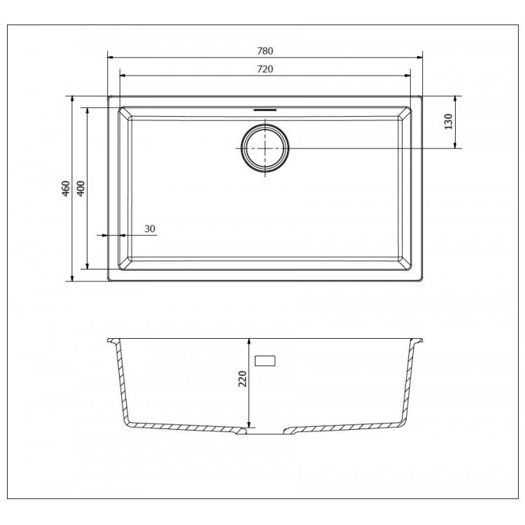 Virtuves izlietne Reginox Amsterdam 72 78x46cm, R30899