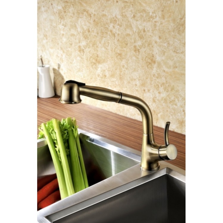 Virtuves izlietnes maisītājs ar izvelkamu izteku BLUE WATER RETRA