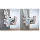 Tualetes pods piekaramais Vitra S50 Rim-ex ar Soft Close vāku, 5956B