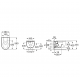 Tualetes pods piekaramais Roca Meridian Rimless A34H240000 Tualetes pods piekaramais Roca Meridian Rimless A34H240000