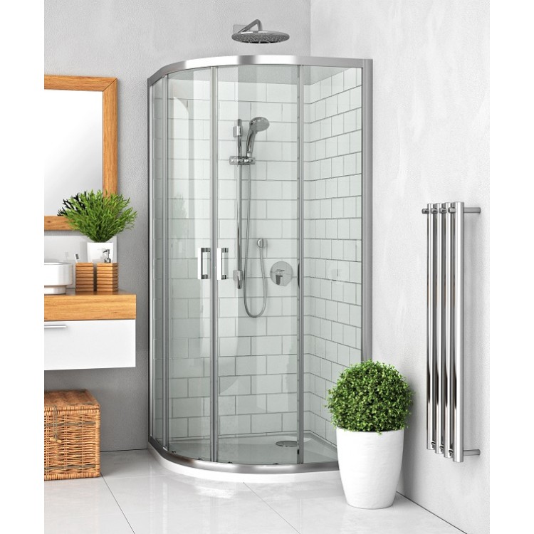 Dušas stūris pusapaļš Roltechnik LLR2 900x900 mm, spīdīgs