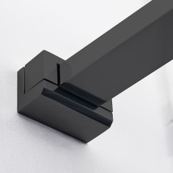 Dušas siena Roth ECWALK 100x200 cm, black