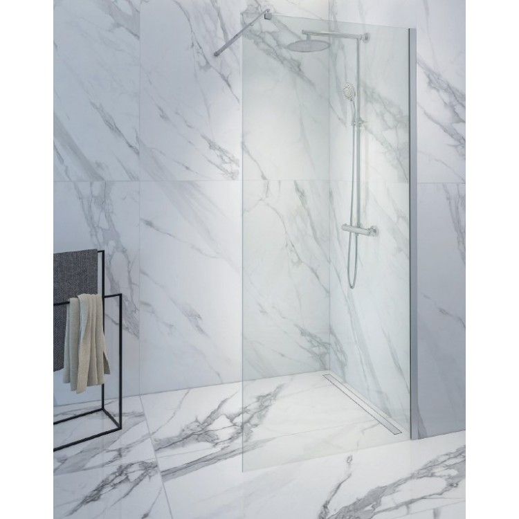 Dušas siena Rubineta Walk-In RUB-401 90cm, 693201 Dušas siena Rubineta Walk-In RUB-401 90cm, 693201