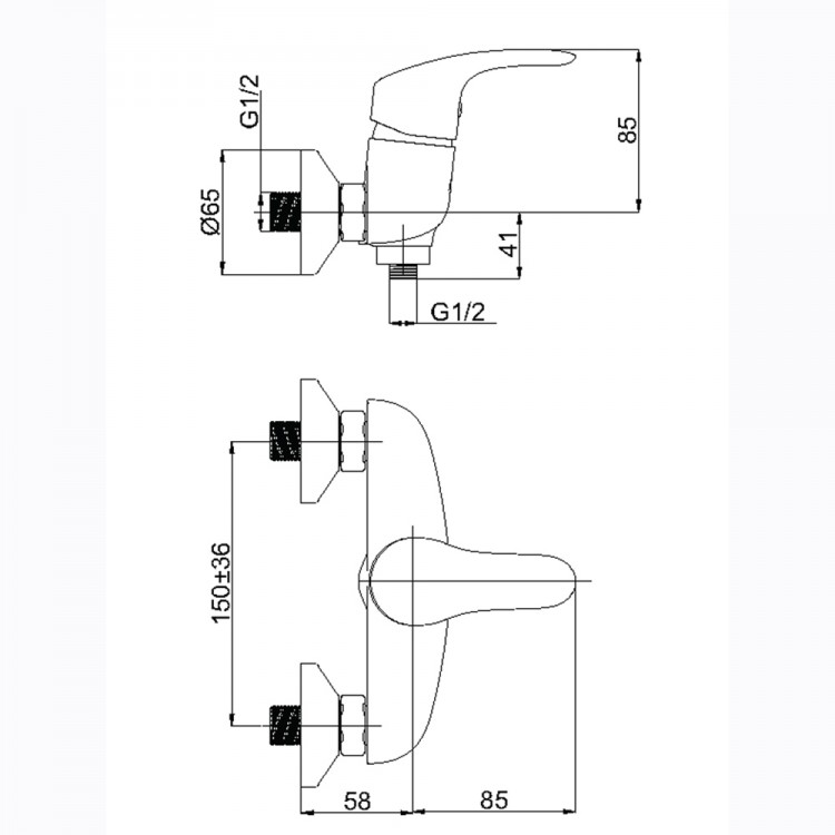 Dušas maisītājs Rubineta Tornado-12K