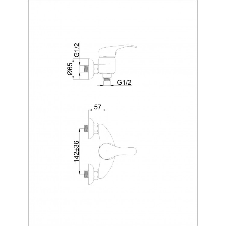 Dušas maisītājs Rubineta P-12 Sher