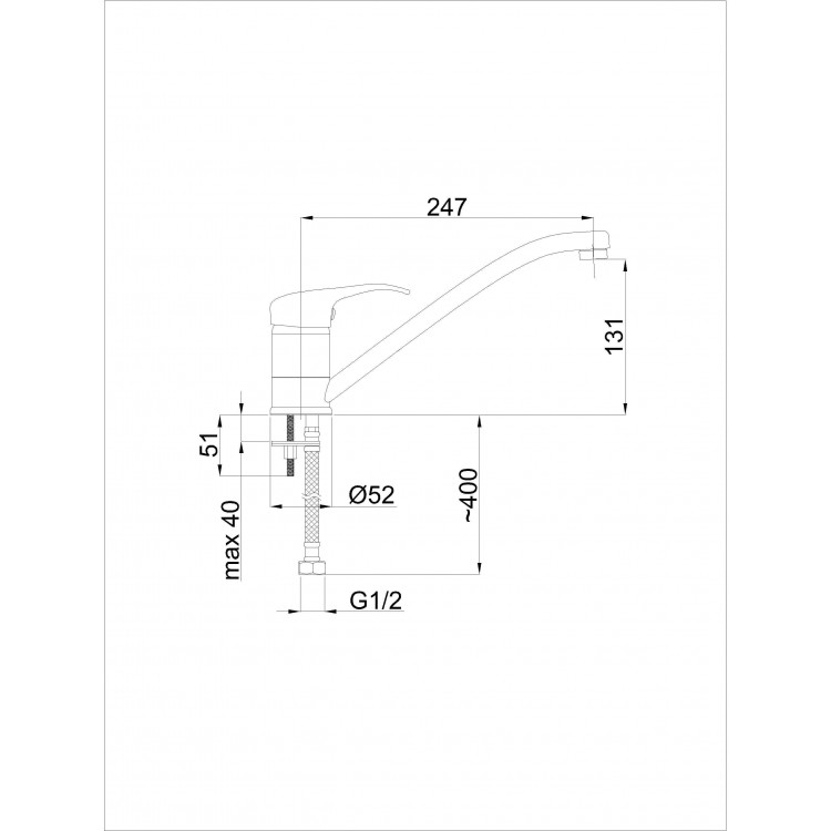Virtuves izlietnes maisītājs Rubineta, P-20 Sher
