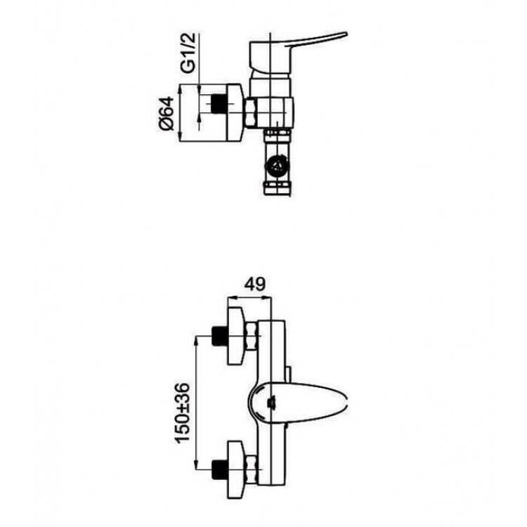 Dušas maisītājs Rubineta Static-12