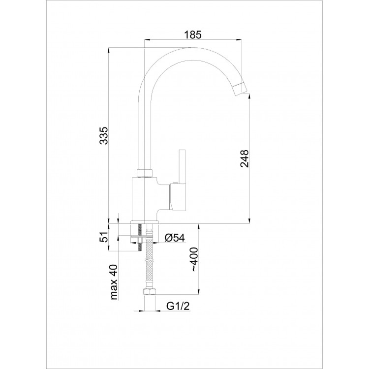 Virtuves izlietnes maisītājs Rubineta, Ultra-33