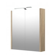 Vannas istabas skapītis ar spoguli un LED apgaismojumu Raguvos Baldai 58.2 cm, 1402310