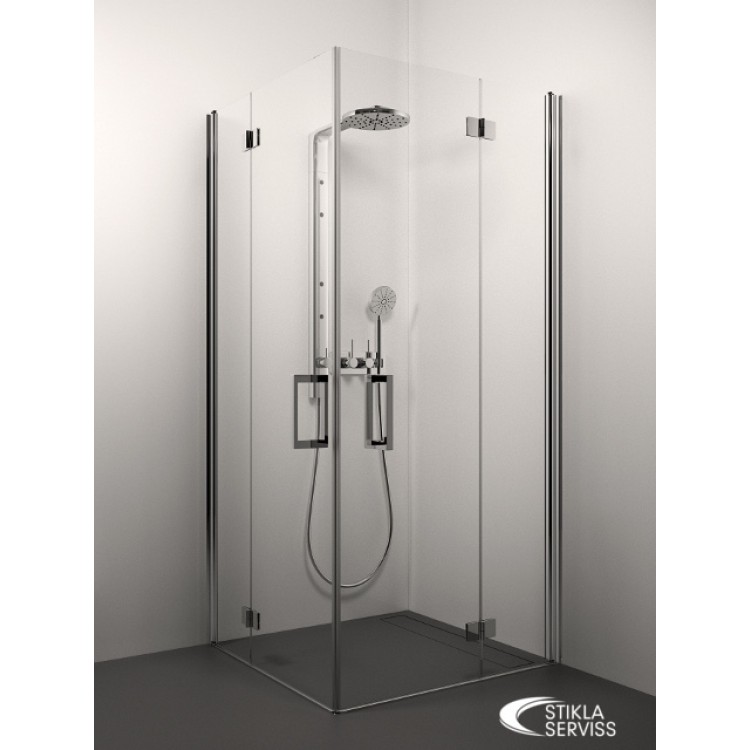 Dušas stūris kvadrātveida Stikla Serviss ALEXA 70x70cm