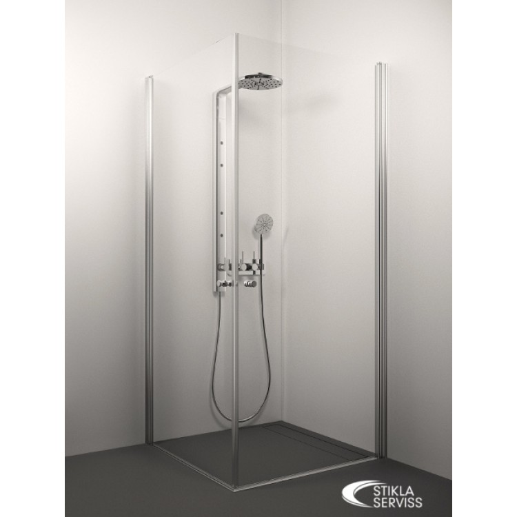 Dušas stūris kvadrātveida Stikla Serviss AMELIA 70x70cm