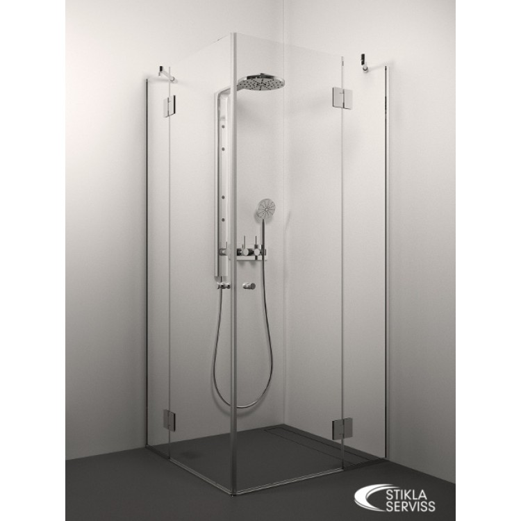 Dušas stūris kvadrātveida Stikla Serviss ANGELINA 120x120cm