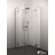 Dušas stūris kvadrātveida Stikla Serviss ANGELINA 120x120cm