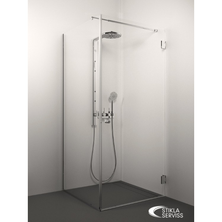 Dušas stūris kvadrātveida Stikla Serviss GIORGIO 90x90cm