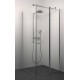 Dušas stūris kvadrātveida Stikla Serviss LAURA 80x80cm