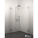 Dušas stūris kvadrātveida Stikla Serviss SOFIA 80x80cm