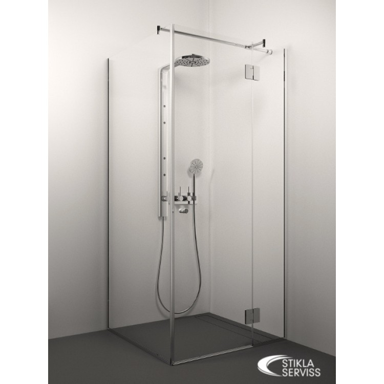 Dušas stūris kvadrātveida Stikla Serviss VERONICA 120x120cm