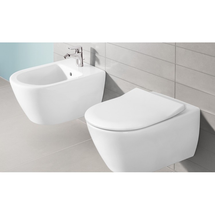 Tualetes pods piekaramais Villeroy&Boch Subway ar Soft Close vāku,66001001 Tualetes pods piekaramais Villeroy&Boch Subway ar Soft Close vāku,66001001